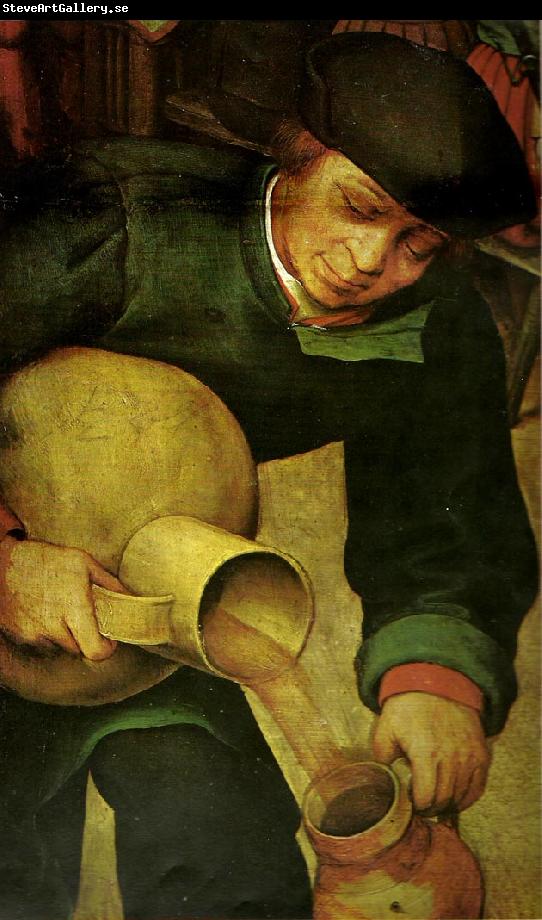 Pieter Bruegel detalj fran bondbrollopet